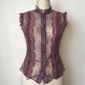 Plum lace blouse 🍇👚🔮